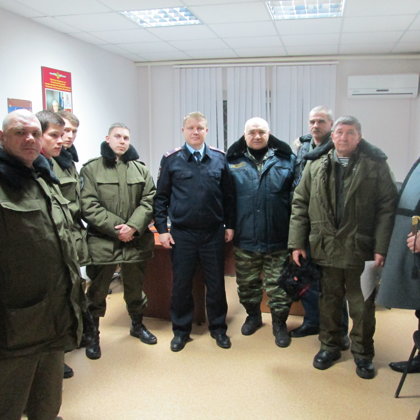 Сотрудники КД на совещании с зам. нач. полиции (по ООП) МВД РФ по Городищенскому району